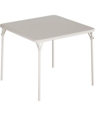 gaomon 33.6" Square Folding Table With PU Soft Cushion Top, Portable Heavy-Duty Metal Frame