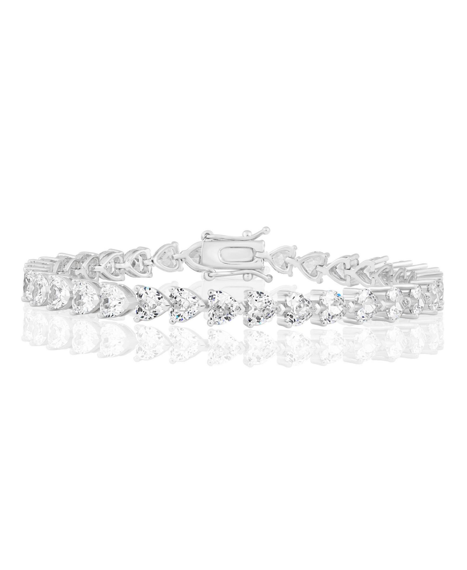 Браслет Simona Radiant Heart CZ Tennis