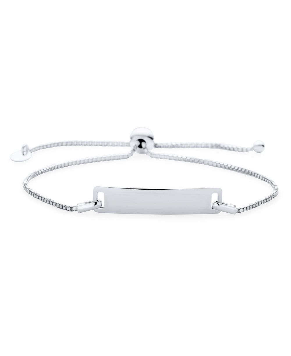 Bling Jewelry Изящный браслет Bolo с именной пластиной