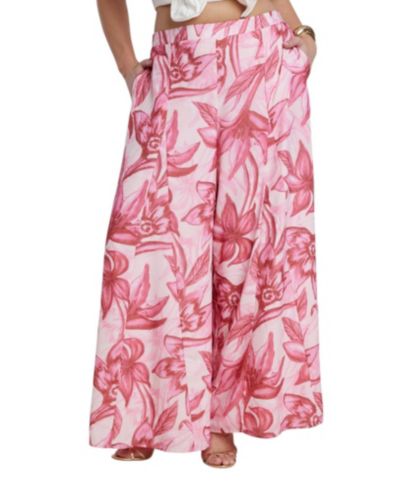 ELOQUII Women's Wide-Leg Godet Pants