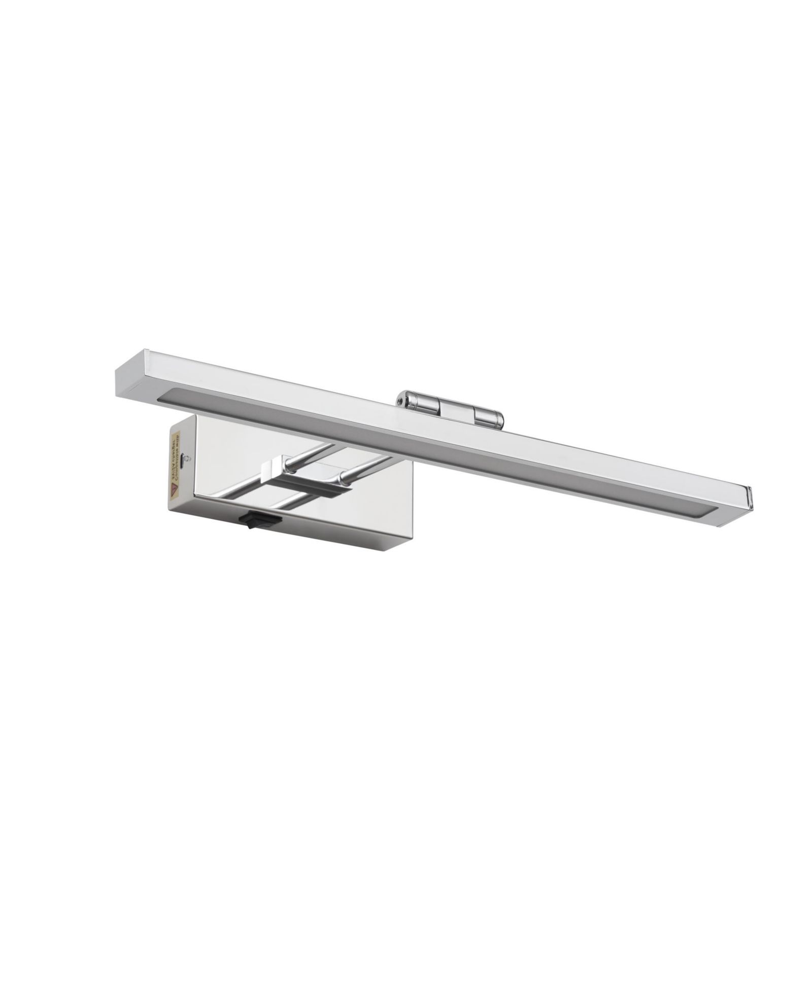 BUSDAYS Battery Picture Light Wireless for Painting with Remote Full Metal Rechargeable Chrome Art Light Wall Sconce Display for Portrait Gallery