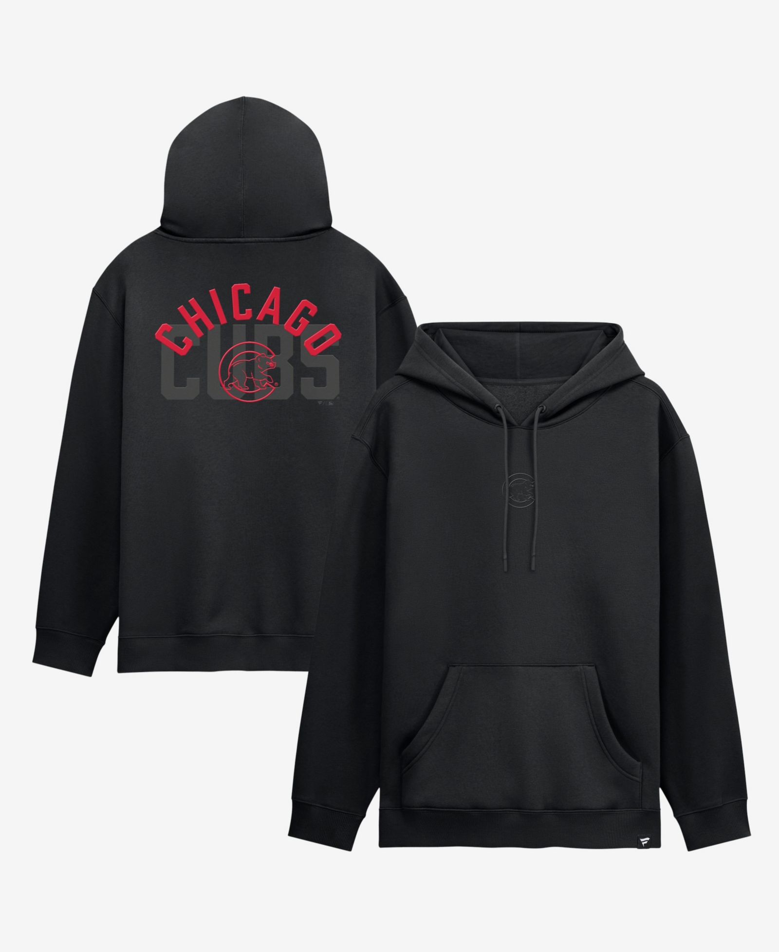 Мужское флисовое худи Fanatics Chicago Cubs, черное