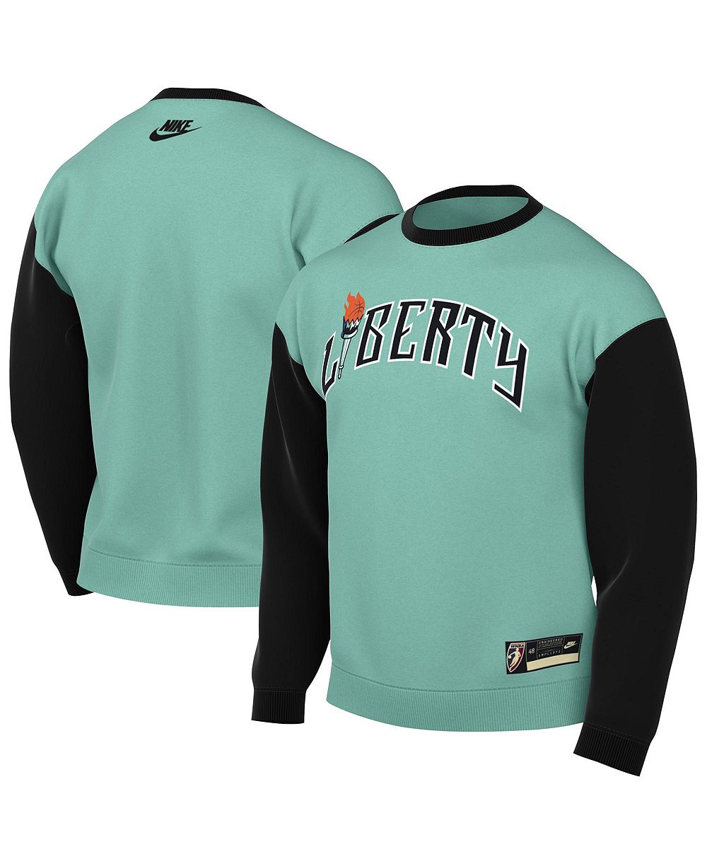 Nike Men's and Women's Mint New York Liberty Hardwood Classics Court Origins Throwback Sweatshirt