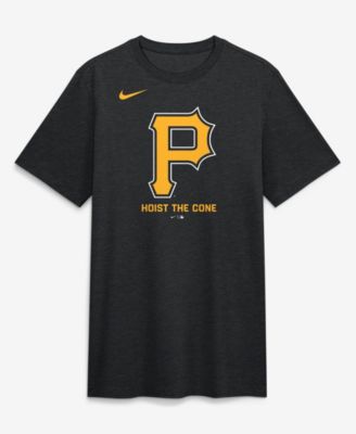 Nike Men's Heather Black Pittsburgh Pirates Hoist the Cone Tri-Blend T-Shirt