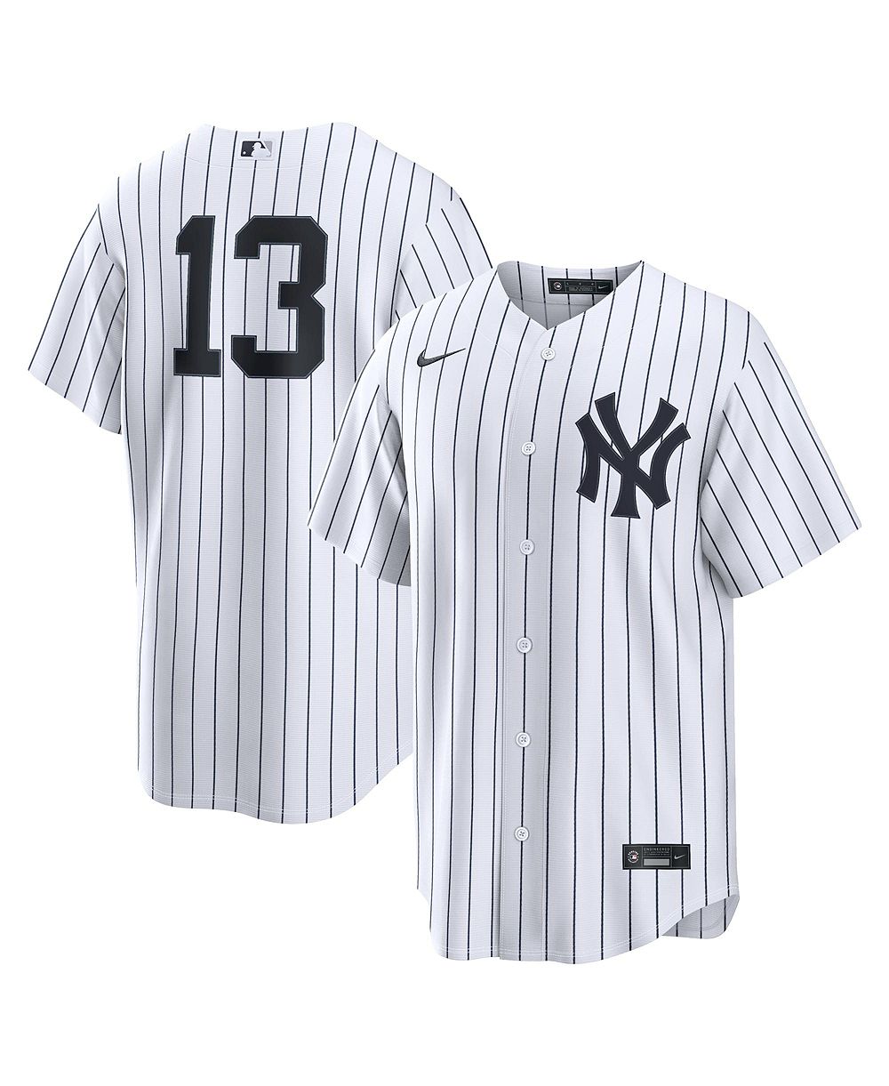 Мужская джерси Nike White Jazz Chisholm Jr. New York Yankees Home Replica Jersey