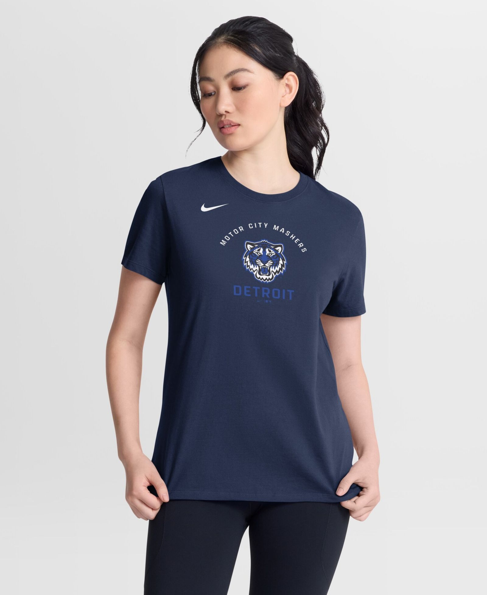 Nike Women's Navy Detroit Tigers City Connect Arch T-Shirt