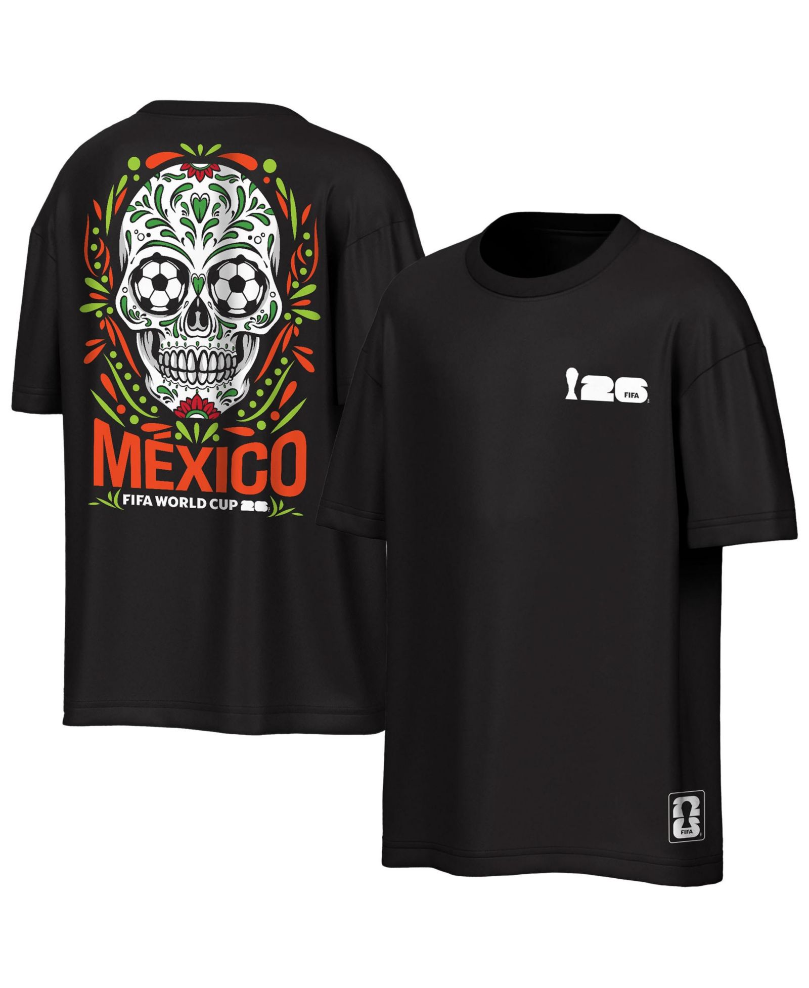 Мужская футболка Outerstuff Black FIFA World Cup 2026 Rally Oversized 2-Hit
