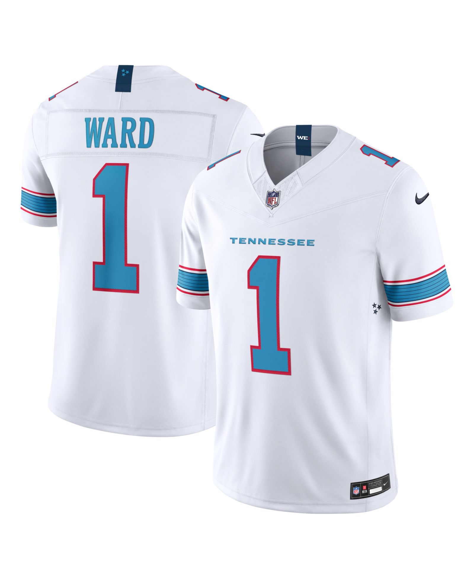 Мужская джерси Nike Cameron Ward White Tennessee Titans Vapor F.U.S.E. Sewn Down Limited