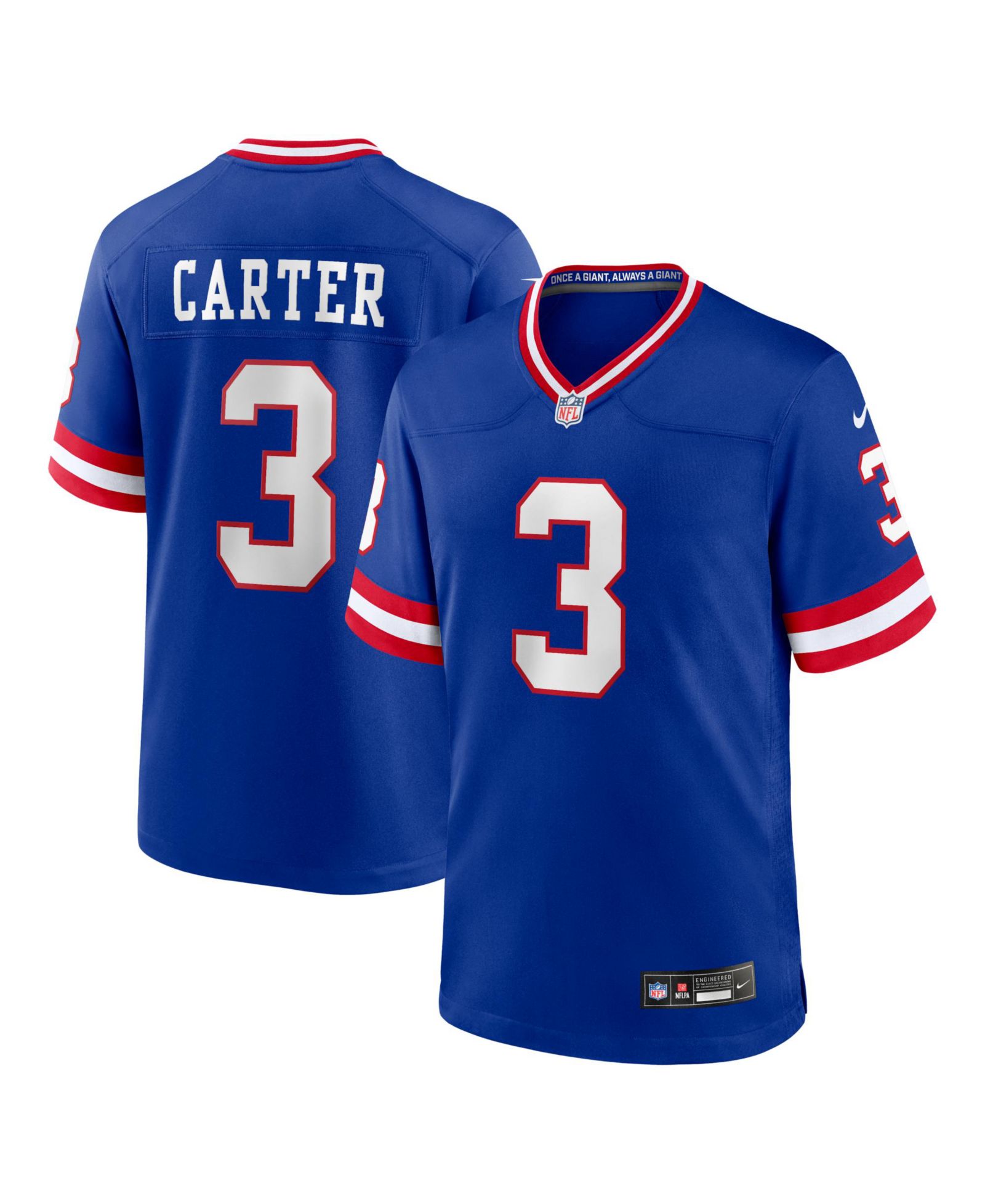Мужская джерси Nike Abdul Carter Royal New York Giants Alternate 2 Game
