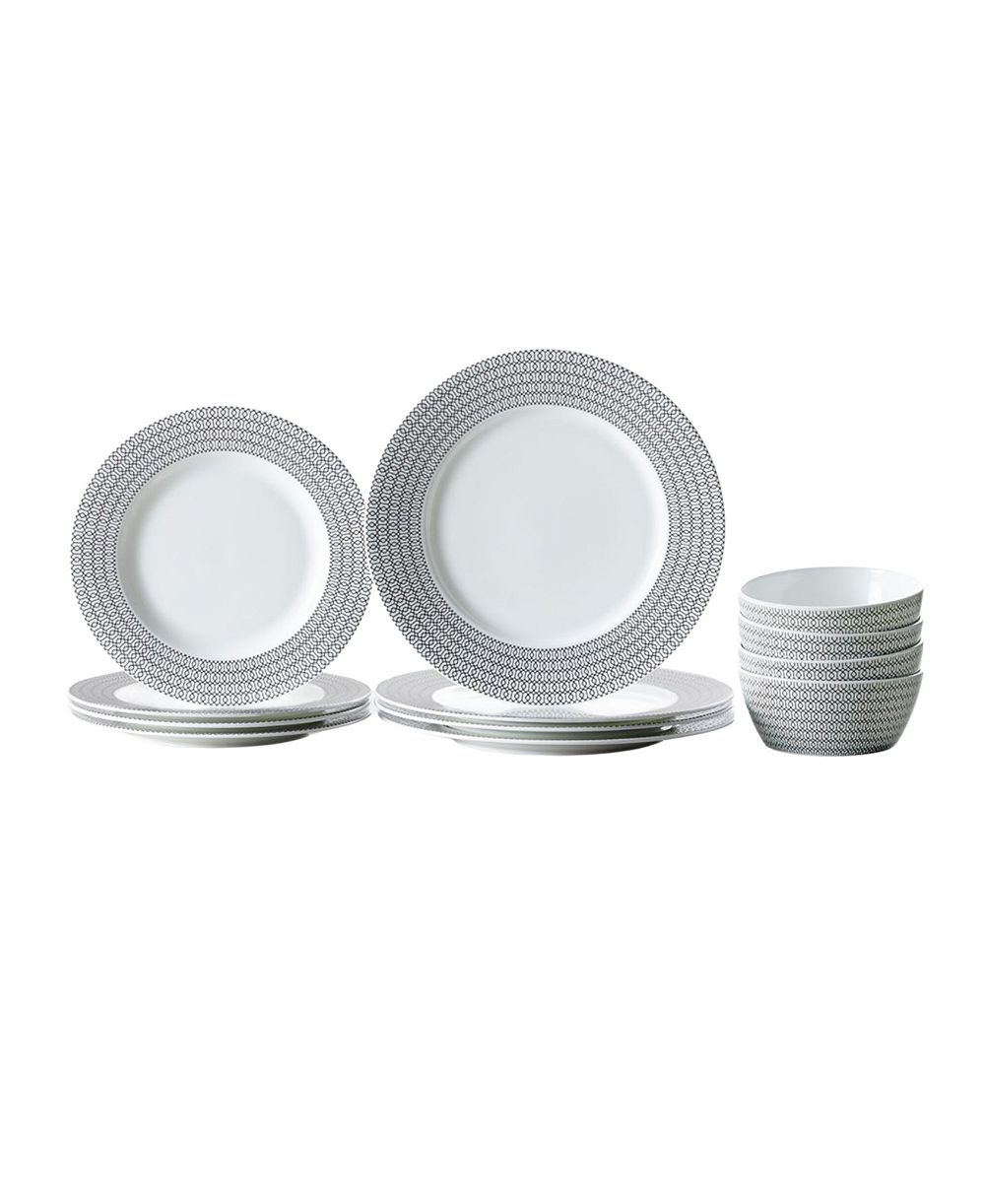 Fortessa Ornament 12-Piece Dinnerware Set, Service for 4