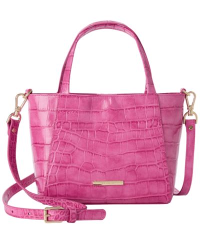 Brahmin Mona Alba Small Leather Crossbody Tote Bag