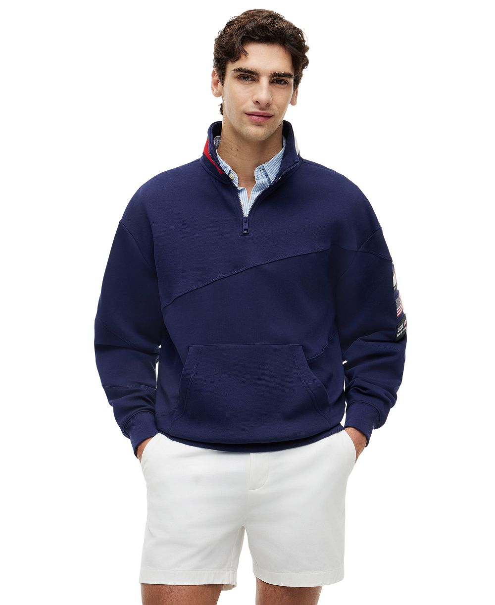 Tommy Hilfiger x U.S. SailGP Men's Quarter-Zip Fleece Jacket