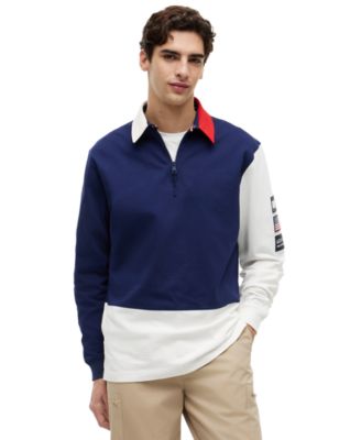 Tommy Hilfiger x U.S. SailGP Men's Color-Block Regular-Fit Rugby Shirt