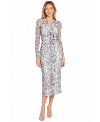 Sam Edelman Women's Snakeskin Ruched Dress