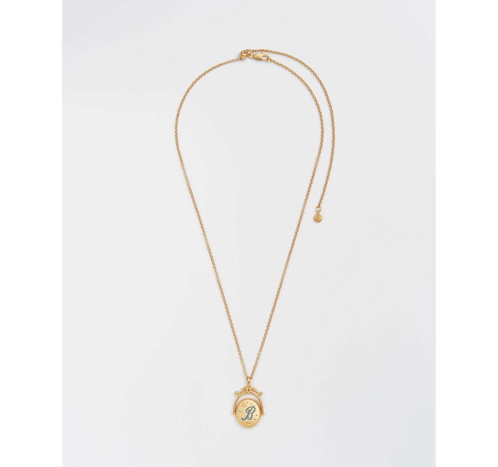 Fable England ожерелье B Initial Bluebell Spinner Chain
