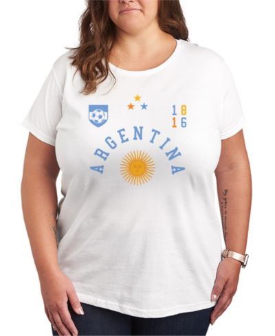 Футболка Hybrid Apparel Plus Size Argentina Soccer Jersey Graphic