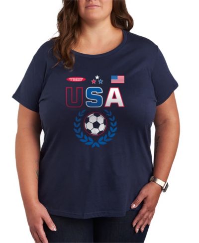 Футболка Hybrid Apparel Plus Size USA Soccer Jersey Graphic