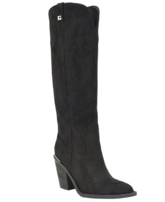 Женские вестерн-сапоги GUESS Sashon Tall Wide Calf с прострочкой