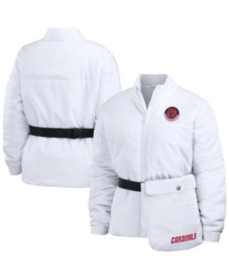 WEAR by Erin Andrews Women's White Arizona Cardinals Packaway Full-Zip Puffer Jacket