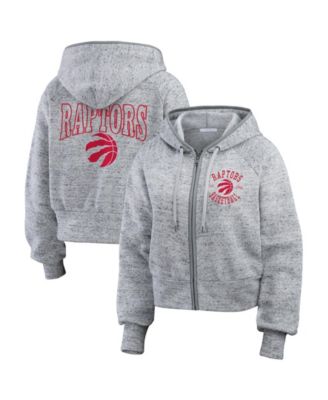 WEAR by Erin Andrews женское худи Toronto Raptors с эффектом меланжа, серое, на молнии