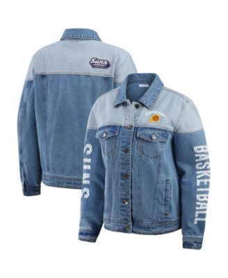 WEAR by Erin Andrews Women's Blue Phoenix Suns Full-Button Denim Jacket