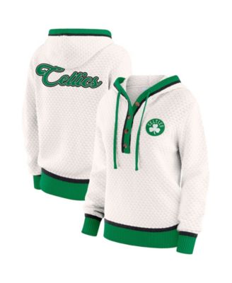 WEAR by Erin Andrews Женское худи Plus Size Boston Celtics, кремовое