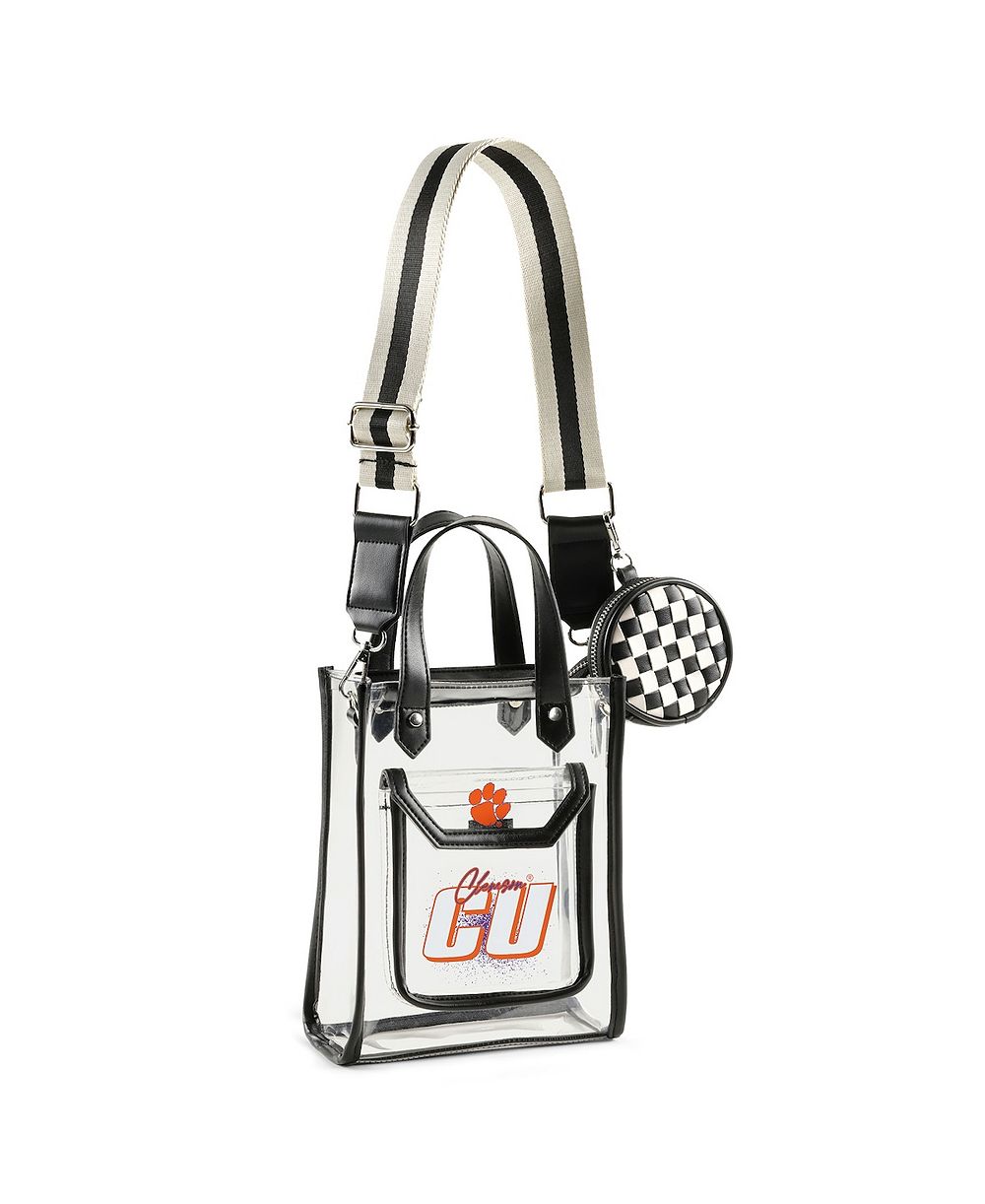 Сумка WEAR by Erin Andrews Clemson Tigers Clear Stadium Crossbody Purse с монетницей