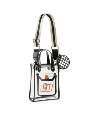 WEAR by Erin Andrews Clemson Tigers Clear Stadium Crossbody Purse with Coin Pouch