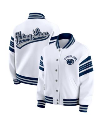 WEAR by Erin Andrews Женская флисовая куртка-толстовка Penn State Nittany Lions, белая/темно-синяя