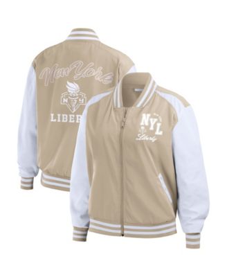 Женская бомбер-куртка WEAR by Erin Andrews New York Liberty Tonal Full-Zip