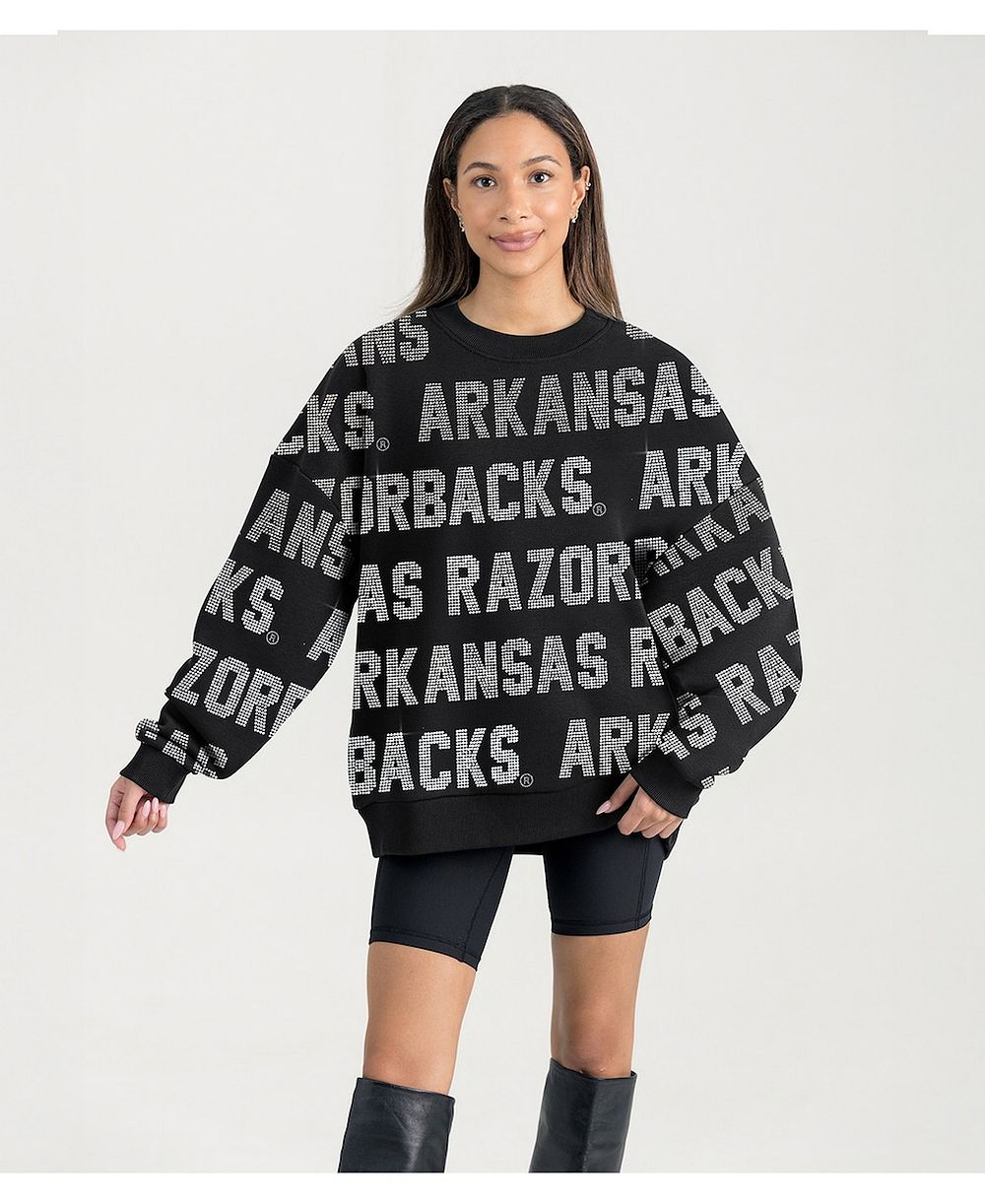 Gameday Couture Women's Black Arkansas Razorbacks Hype Era Sweatshirt