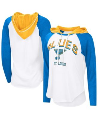 Женский G-III 4Her by Carl Banks White St. Louis Blues MVP Hooded Long-Sleeve T-Shirt