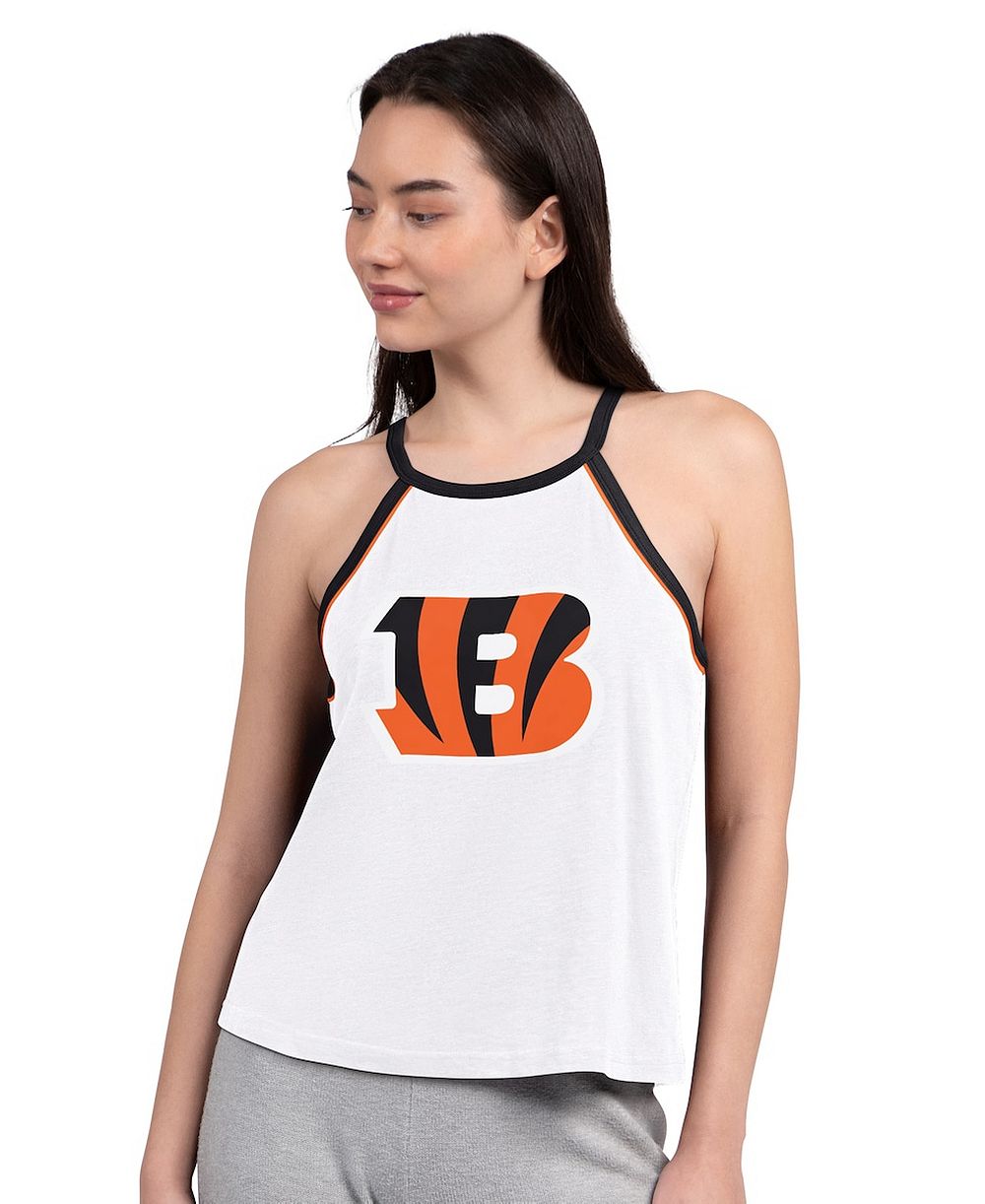 Женский топ G-III 4Her by Carl Banks White Cincinnati Bengals Redemption Win Slub