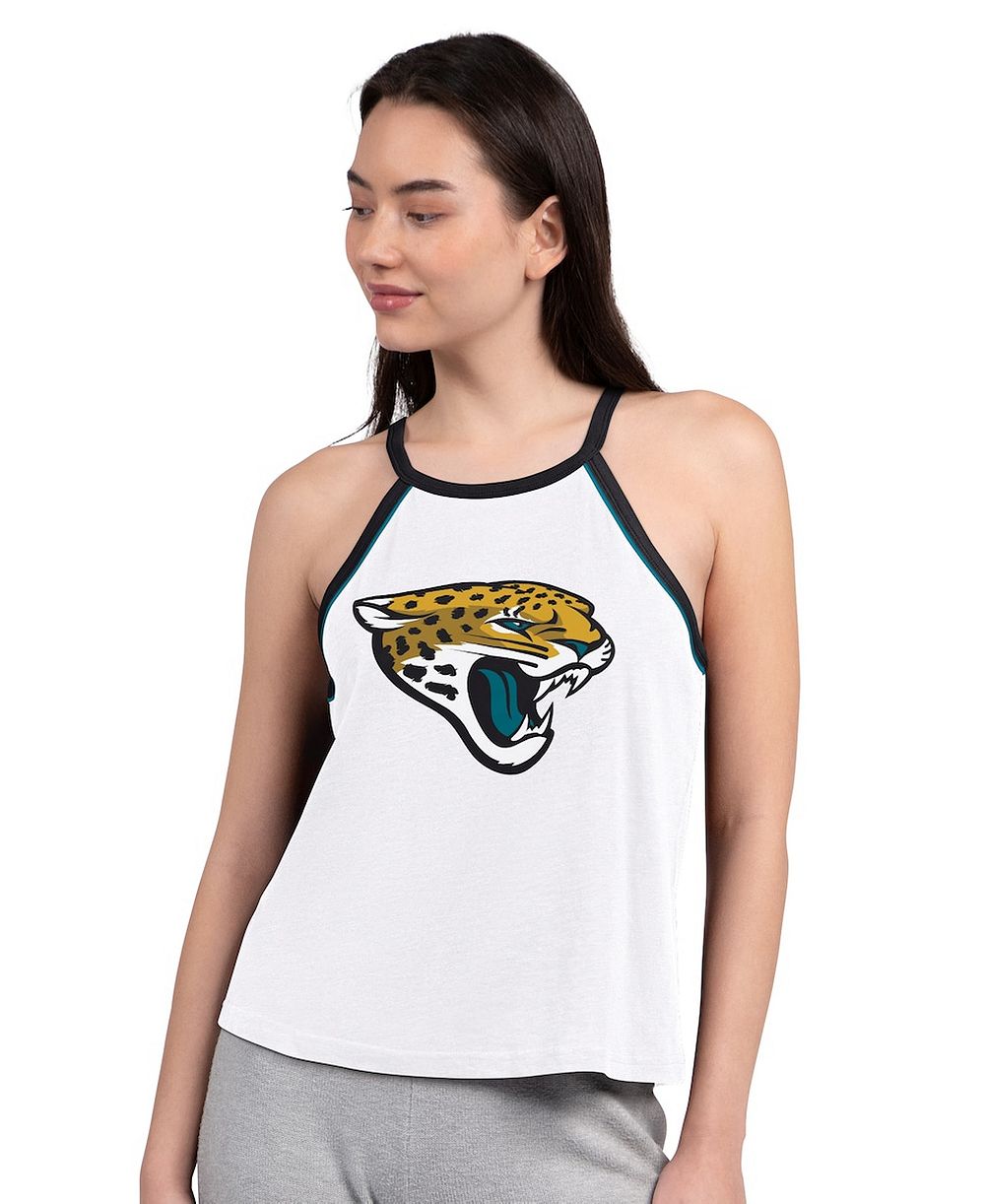 G-III 4Her by Carl Banks Женский майка-алкоголичка Jacksonville Jaguars Redemption Win Slub белого цвета