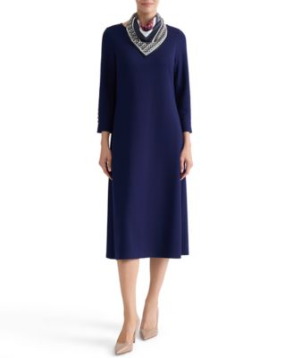 Jones New York Женское миди платье Serenity Printed