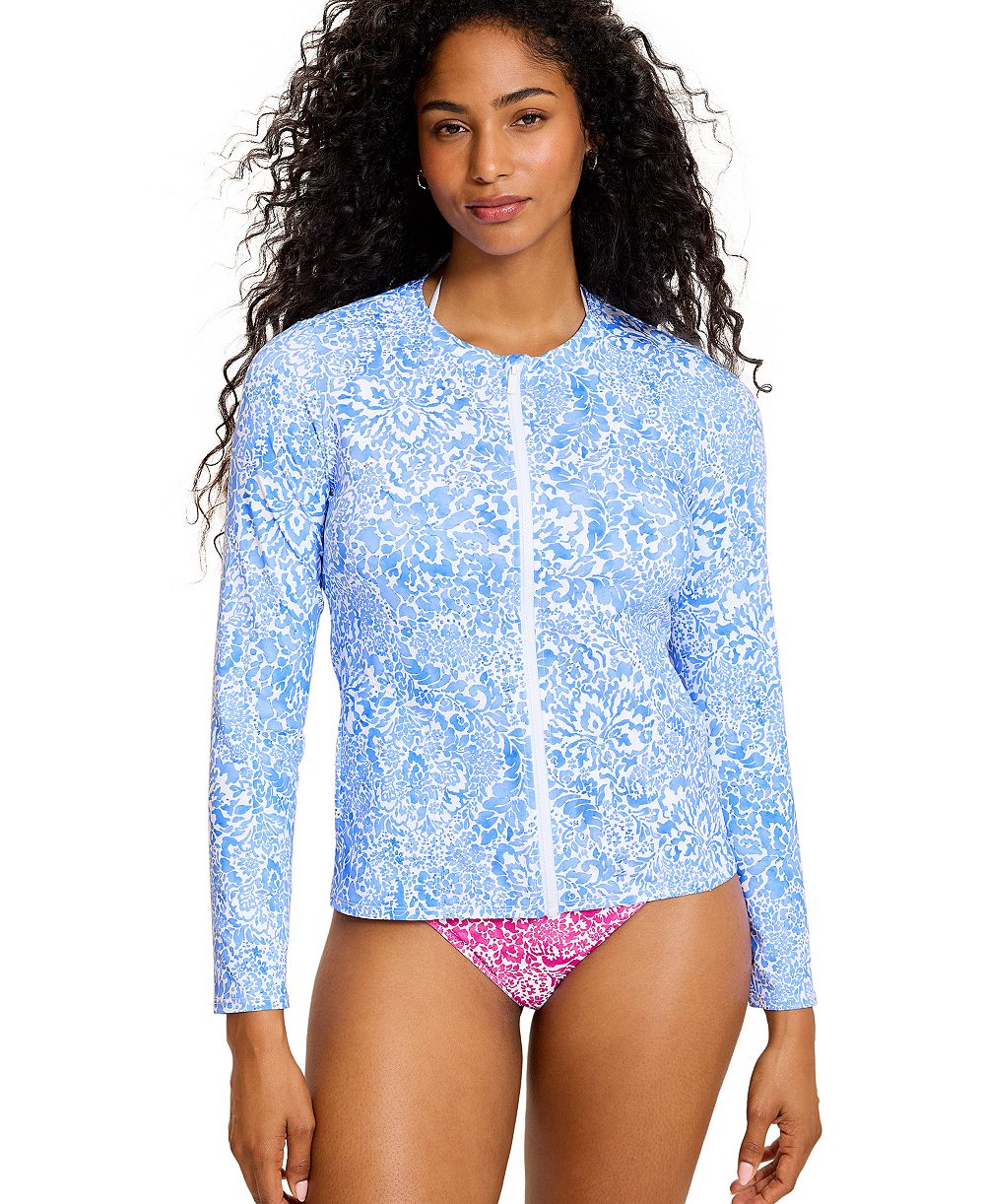 Женская рашгард Tommy Bahama Long-Sleeve Crewneck с длинным рукавом