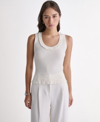 Женский трикотажный топ BCBG Sleeveless Scoop Neck
