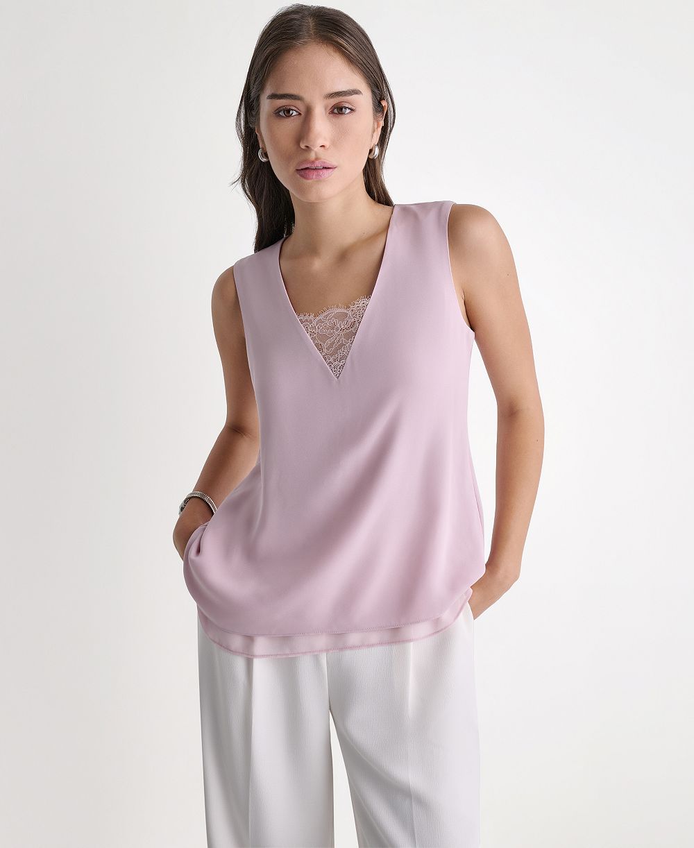 Блузка BCBG Women's Sleeveless V-Neck
