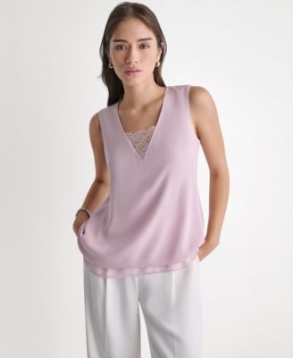 Блузка BCBG Women's Sleeveless V-Neck