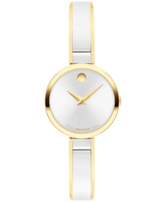 Movado Women's Moda Swiss Quartz Stainless Steel Light Yellow PVD Steel Watch  24mm