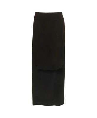 Pre-Owned Givenchy Women's Crepe Overlay Detail Mini Skirt