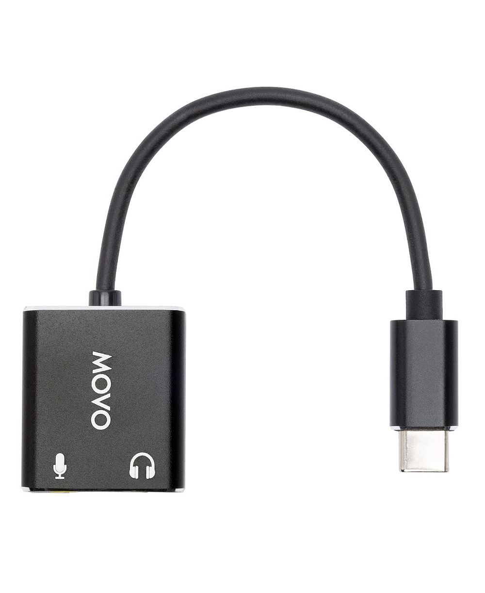 Стерео звуковая карта Movo USBC-AC2 TRS Mic. to USB-C