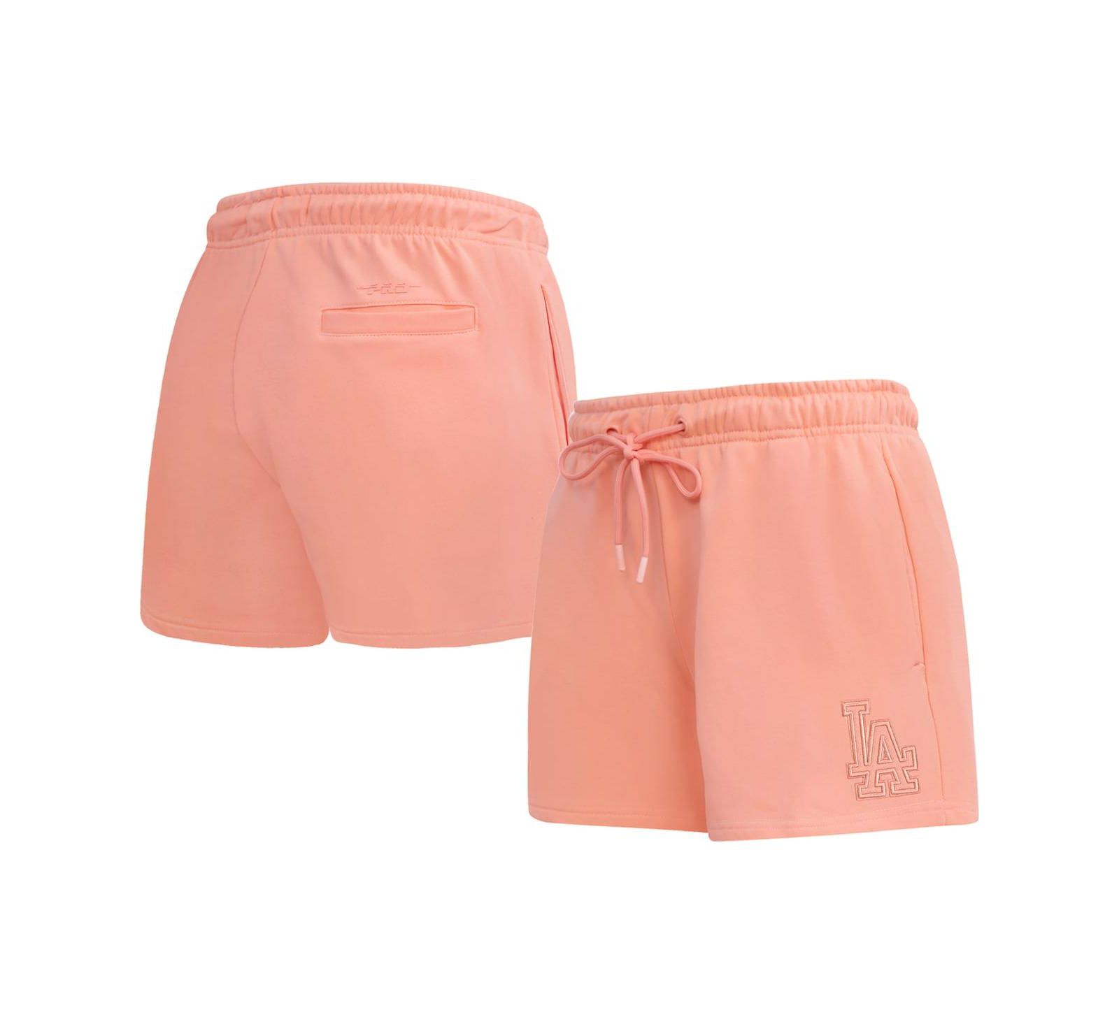 Pro Standard Women's Pink Los Angeles Dodgers Neutral Fleece Shorts
