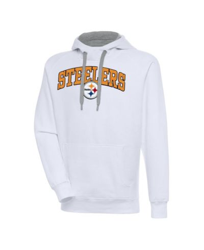 Мужское худи Antigua Pittsburgh Steelers Victory с длинным рукавом