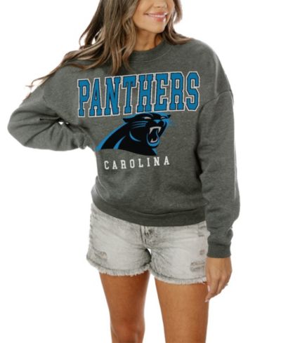 Gameday Couture Женское оверсайз худи Bring The Energy Charcoal Carolina Panthers