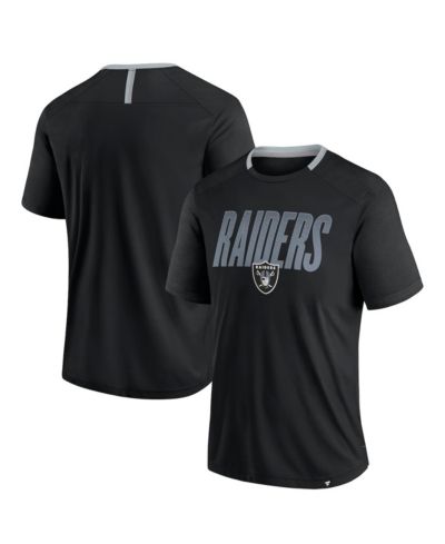 Мужская футболка Fanatics Las Vegas Raiders Defender Fade Slant черная