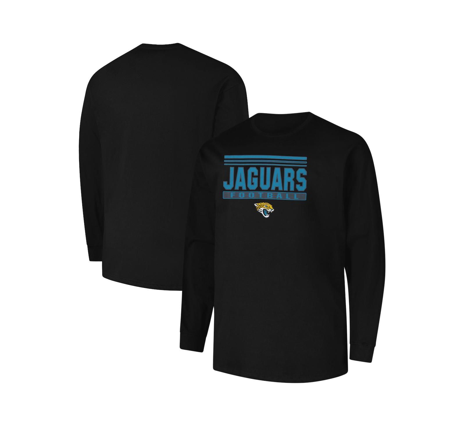 Fanatics Мужская футболка с длинным рукавом Jacksonville Jaguars, черная, Big & Tall