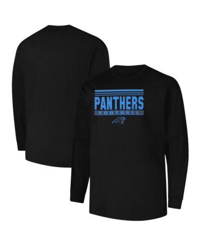 Fanatics Men's Black Carolina Panthers Big & Tall Pop Long Sleeve T-Shirt