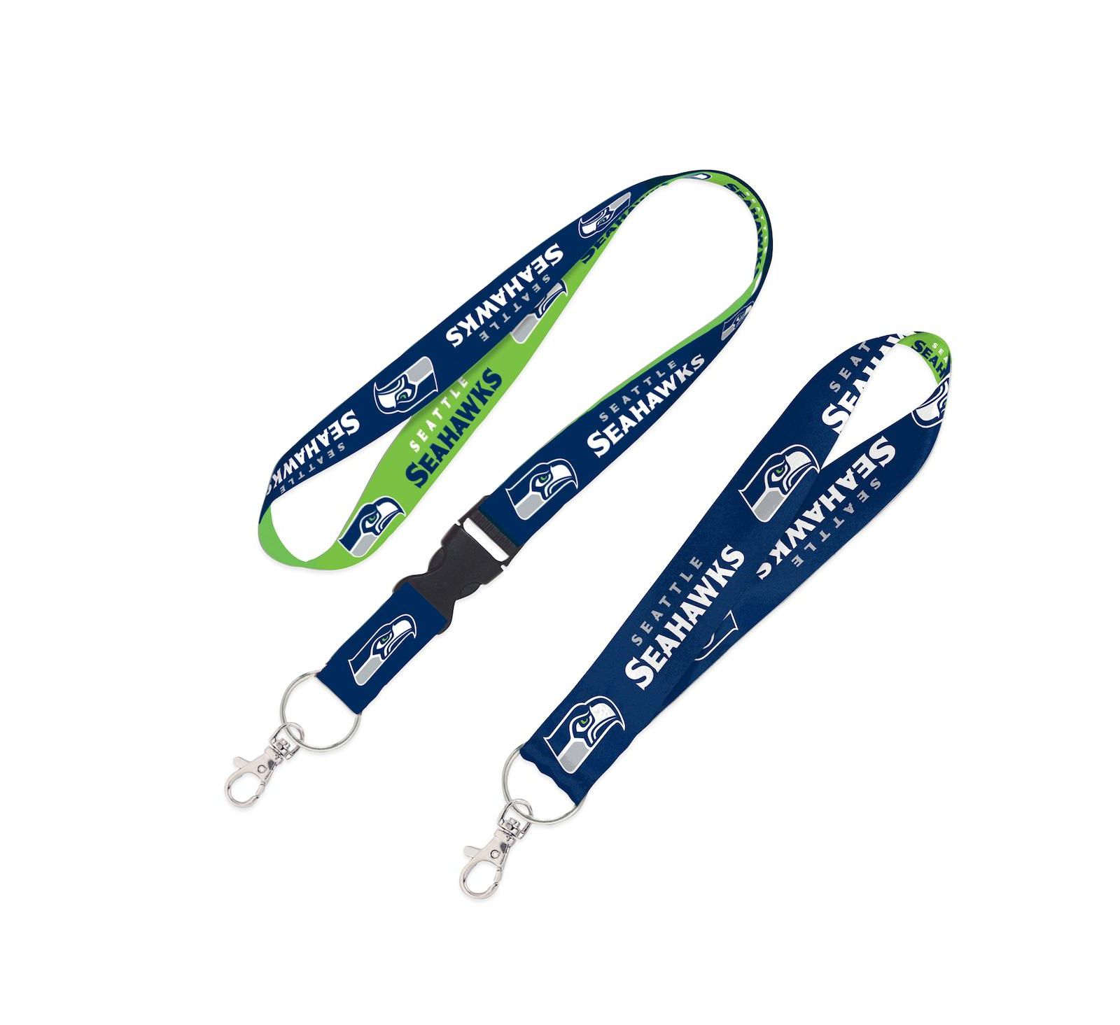 Комплект из 2 штук Wincraft Seattle Seahawks: шнурок с отстегивающейся пряжкой