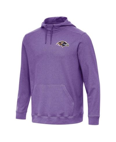 Мужское худи Antigua Heather Purple Baltimore Ravens Cloud